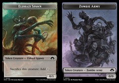 Eldrazi Spawn (2) // Zombie Army (22) Token - Foil